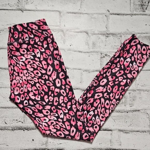 Girl's Junior Athletic Works Performance Leopard Print Pink - Picture 2 of 12